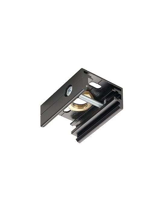 Rail 3 allumages eutrac, clip de fixation pour susp. rigide, noir