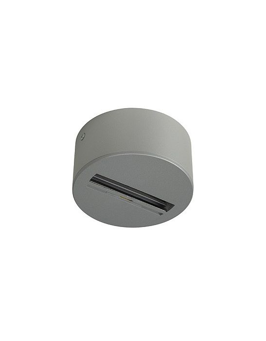 Rail 3 allumages eutrac, patere gris argent