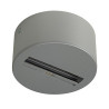 Rail 3 allumages eutrac, patere gris argent