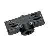 Rail 3 allumages eutrac, adaptateur spot, noir