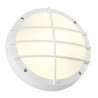 Bulan grille, applique ronde, blanc, e27, 2x40w max