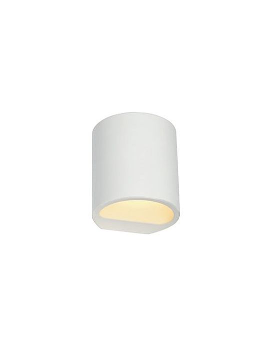 Applique PLASTRA, GL 104 ROUND en plâtre blanc, G9, max. 42W
