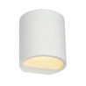 Applique PLASTRA, GL 104 ROUND en plâtre blanc, G9, max. 42W