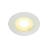 DL 126 LED, encastré rond blanc, 3W LED, blanc chaud, 12V