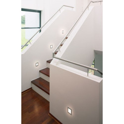 Encastré FRAME BASIC LED, carré, blanc mat, LED blanc chaud