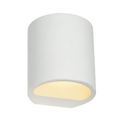 Applique PLASTRA, GL 104 ROUND en plâtre blanc, G9, max. 42W