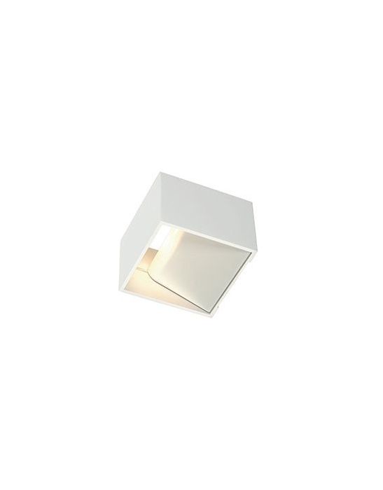 Applique carrée blanche slv LOGS IN, 5W LED, 3000K