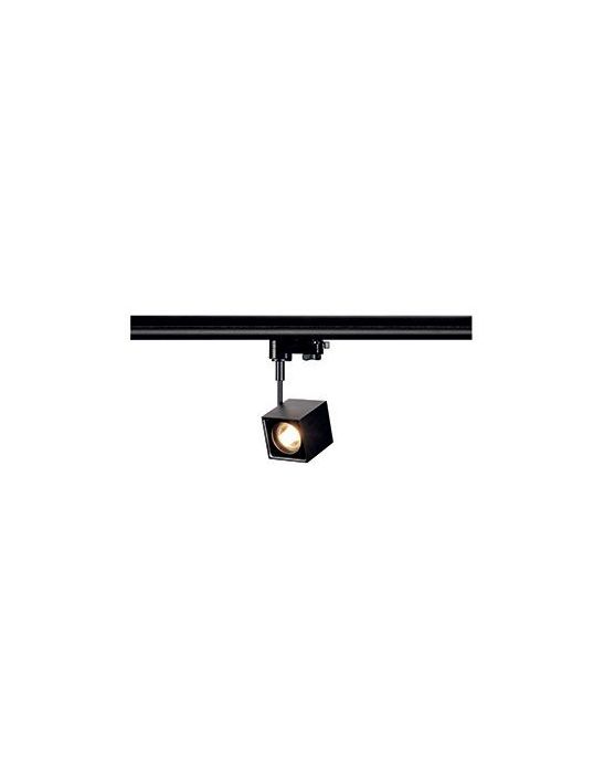 Spot carré ALTRA DICE noir, GU10, max. 50W, adaptateur 3 allumages inclus