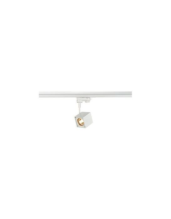 Spot ALTRA DICE  carré blanc, GU10, max. 50W, adaptateur 3 allumages inclus