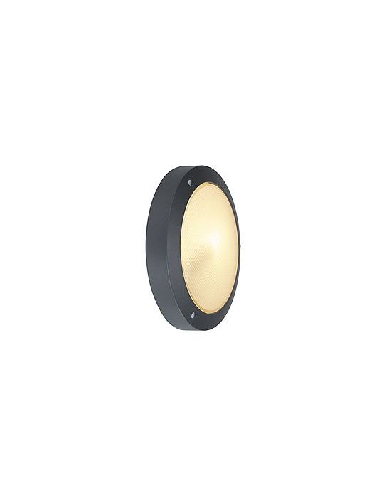 APPLIQUE BULAN RONDE ANTHRACITE, E14, VERRE SATINE