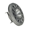 Lampe LED QRB111, 3000K, gris argent, 10W COB LED, 38°