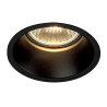Encastré HORN GU10, rond noir mat, max. 50W