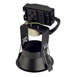 Encastré HORN GU10, rond noir mat, max. 50W