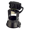 Encastré HORN GU10, rond noir mat, max. 50W