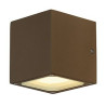 Sitra cube, applique en fonte rouillee, gx53, 9w max