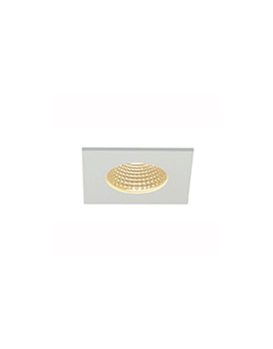 encastré plafond carré blanc PATTA-I 12W 3000K 38° alim incluse