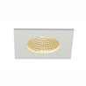 encastré plafond carré blanc PATTA-I 12W 3000K 38° alim incluse