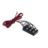 Fiche de connexion 6 sorties. 3 ponts. max. 700mA